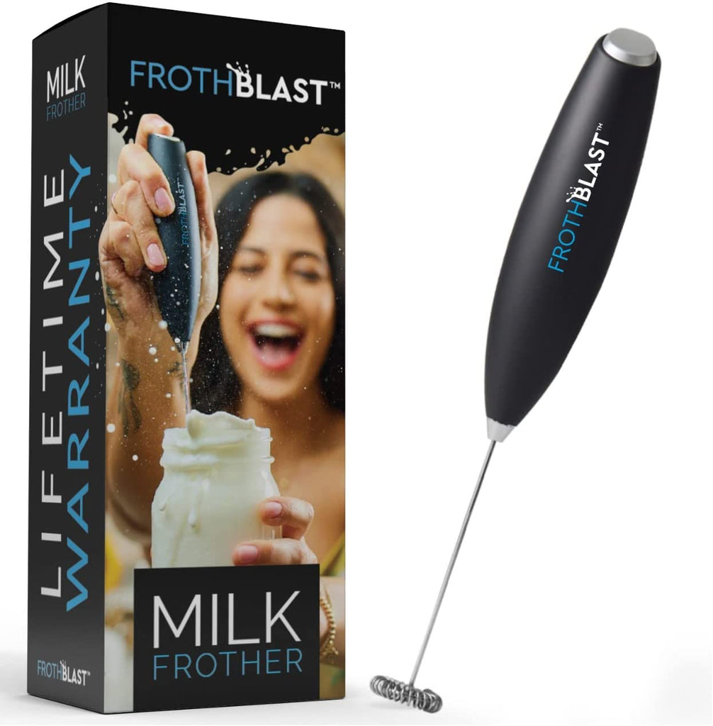 milk frother handheld battery operated electric